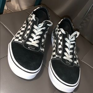 Black and white checkered vans!